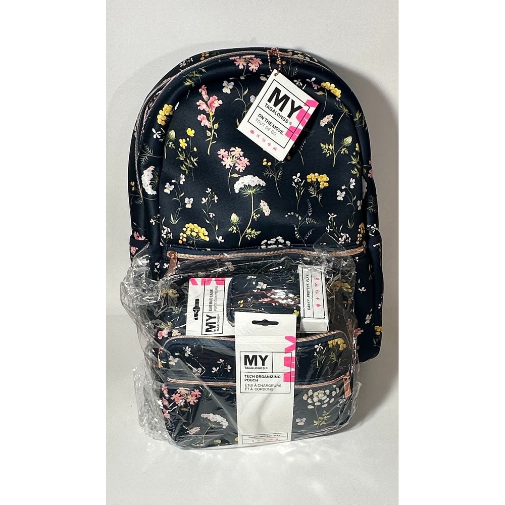 My Tagalongs Backpack And Mini Bag Flowers design school vacation laptops